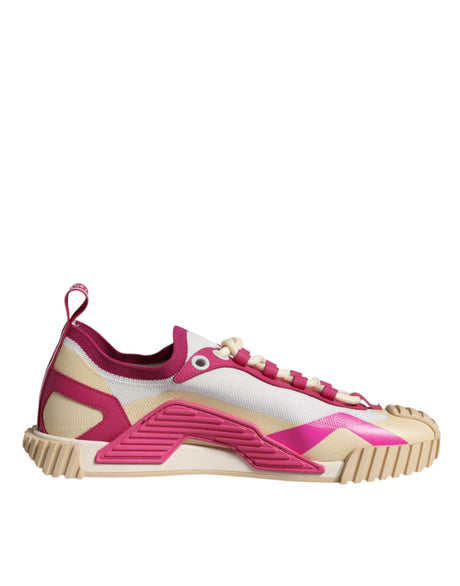 Dolce & Gabbana Multicolor NS1 Lace Up Low Top Sneaker Shoes - Hilstor