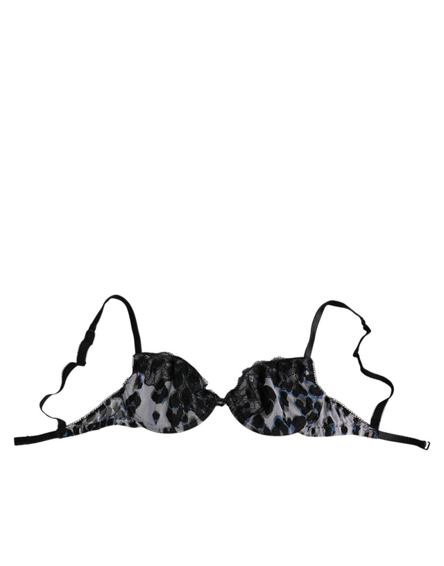 Roberto Cavalli White Leopard Push Up Reggiseno Bra Underwear - Hilstor