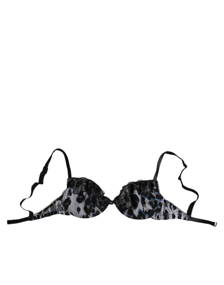 Roberto Cavalli White Leopard Push Up Reggiseno Bra Underwear - Hilstor