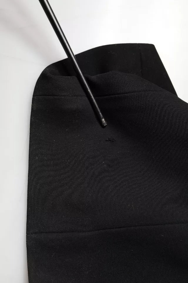 Emporio Armani Sort ærmeløs Halter Skede Lang Kjole Kjole