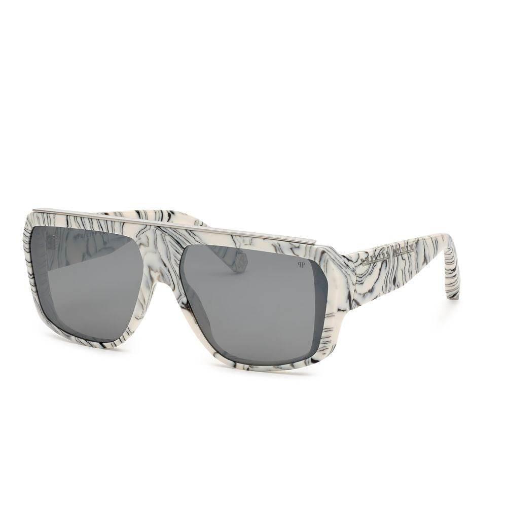 Philipp Plein White Injected Sunglasses - Hilstor