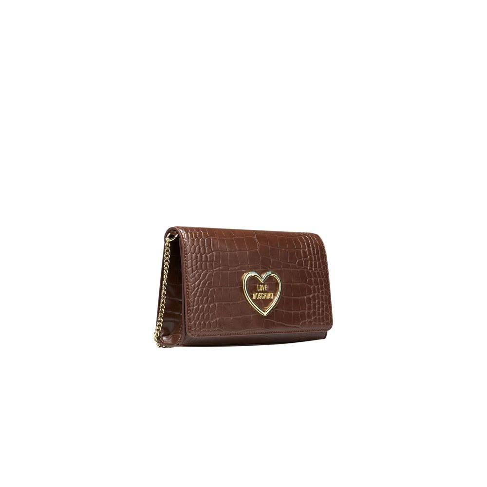 Love Moschino Brown Polyethylene Women Crossbody Bag - Hilstor