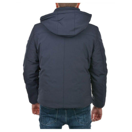 Yes Zee Blue Nylon Men Jacket - Hilstor