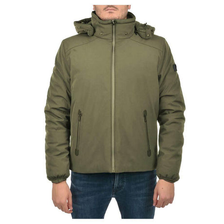 Yes Zee Green Nylon Men Jacket - Hilstor