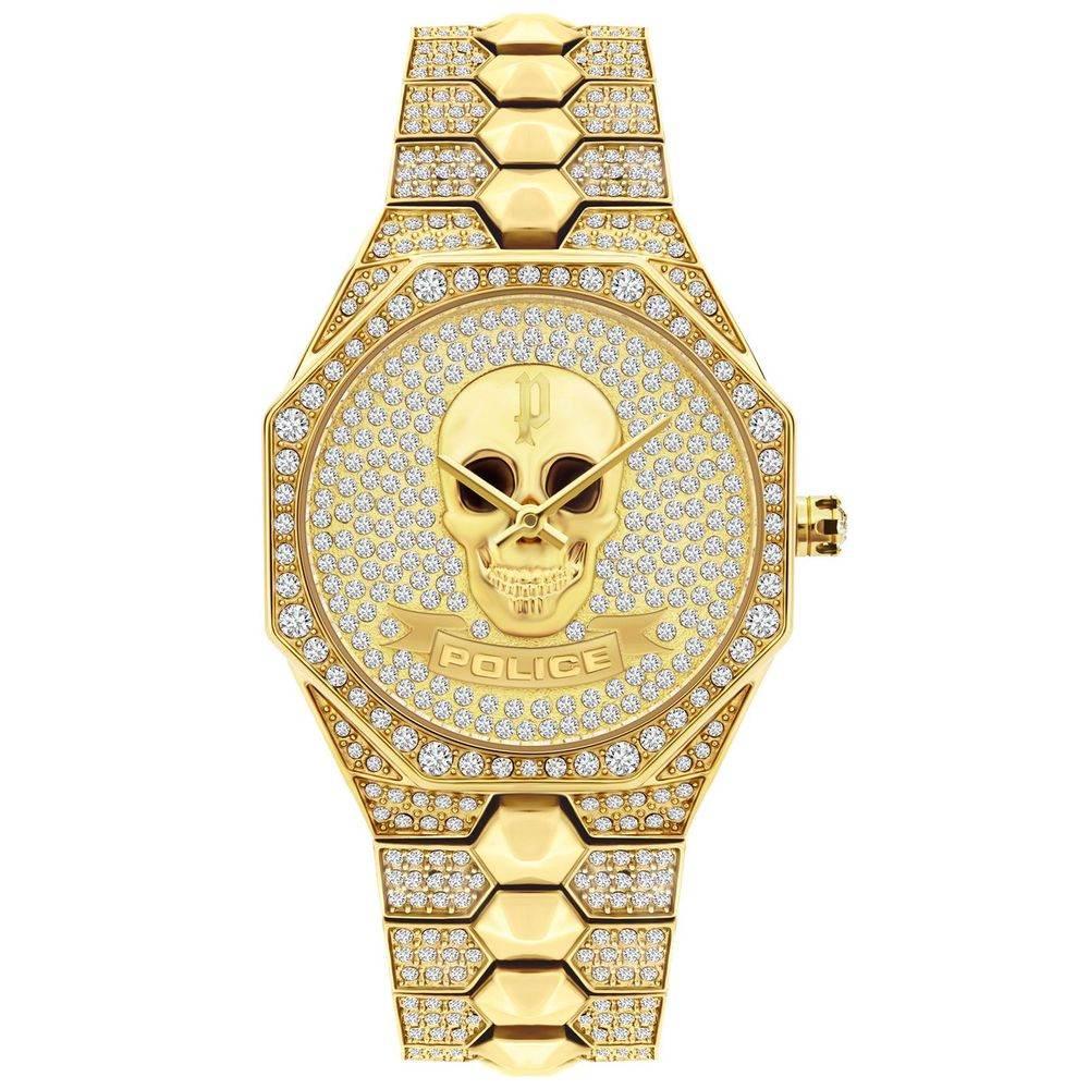 Police Gold Stainless Steel Watch - Hilstor