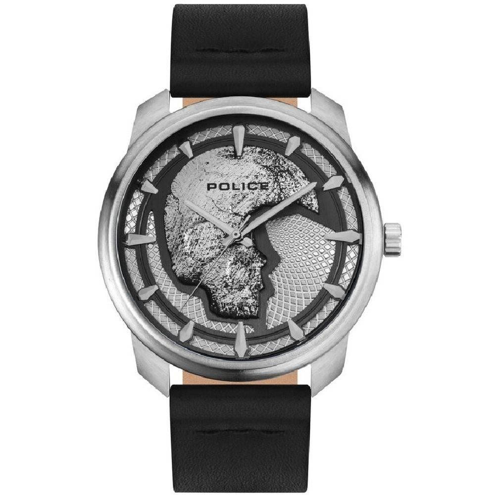 Police Black Leather Watch - Hilstor