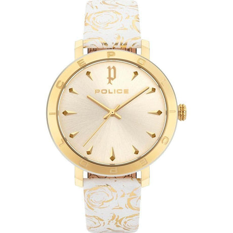 Police White Leather Watch - Hilstor