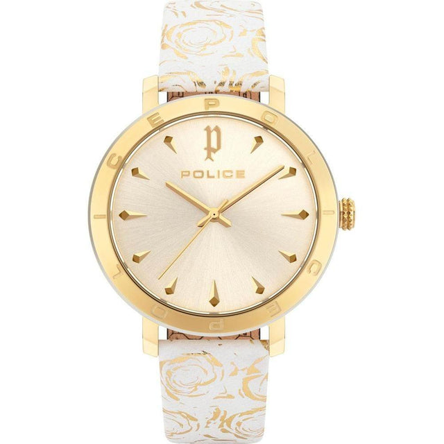 Police White Leather Watch - Hilstor