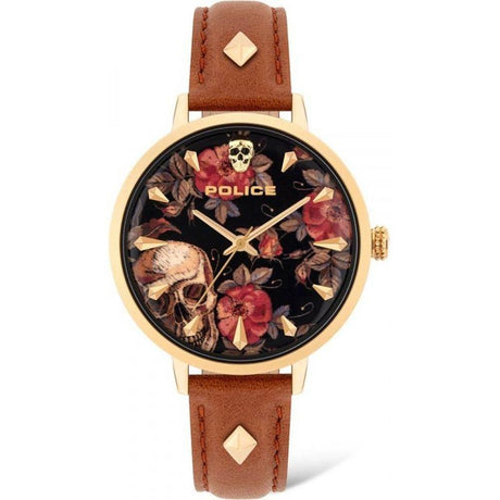 Police Brown Leather Watch - Hilstor