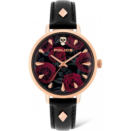 Police Black Leather Watch - Hilstor