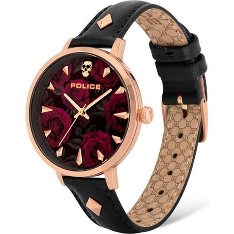 Police Black Leather Watch - Hilstor