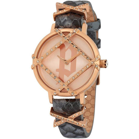 Police Gray Leather Watch - Hilstor
