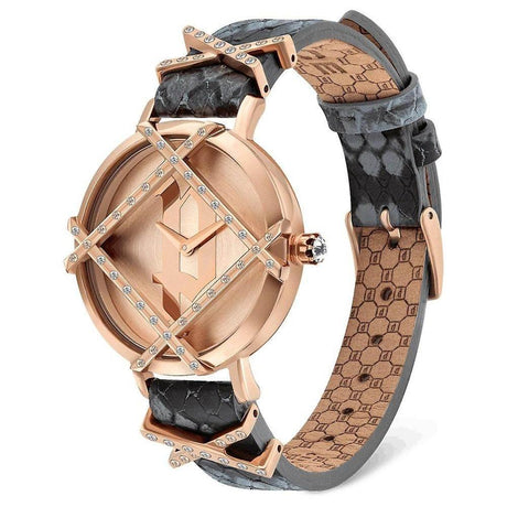 Police Gray Leather Watch - Hilstor