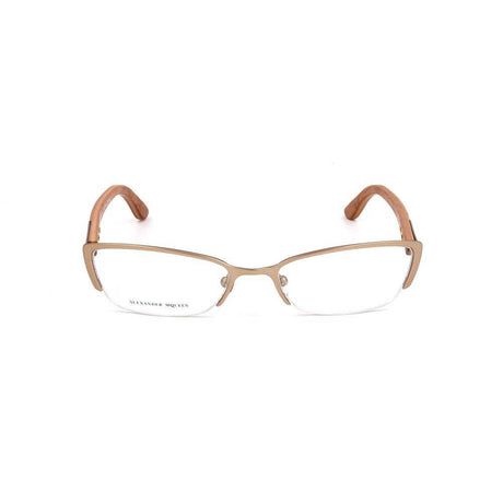 Alexander McQueen Brown Metal Frames - Hilstor