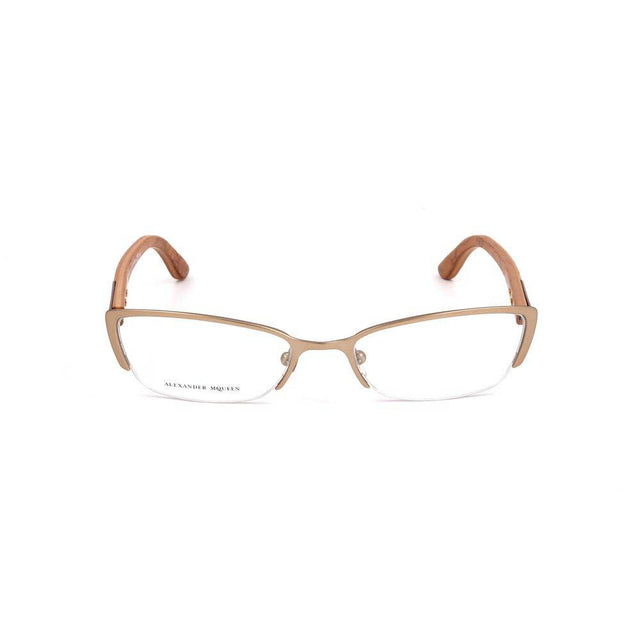 Alexander McQueen Brown Metal Frames - Hilstor