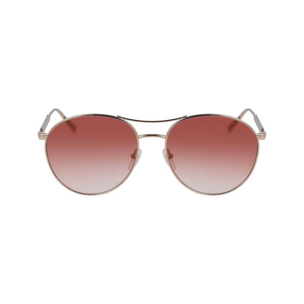 Longchamp Rose Gold Metal Sunglasses - Hilstor