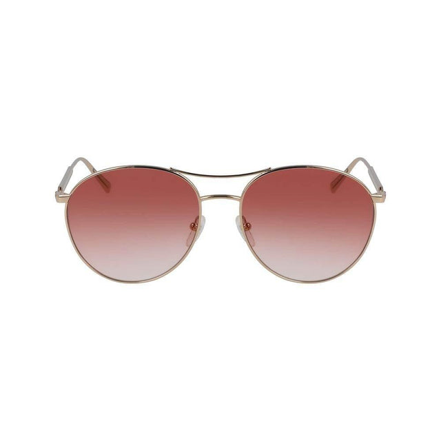 Longchamp Rose Gold Metal Sunglasses - Hilstor