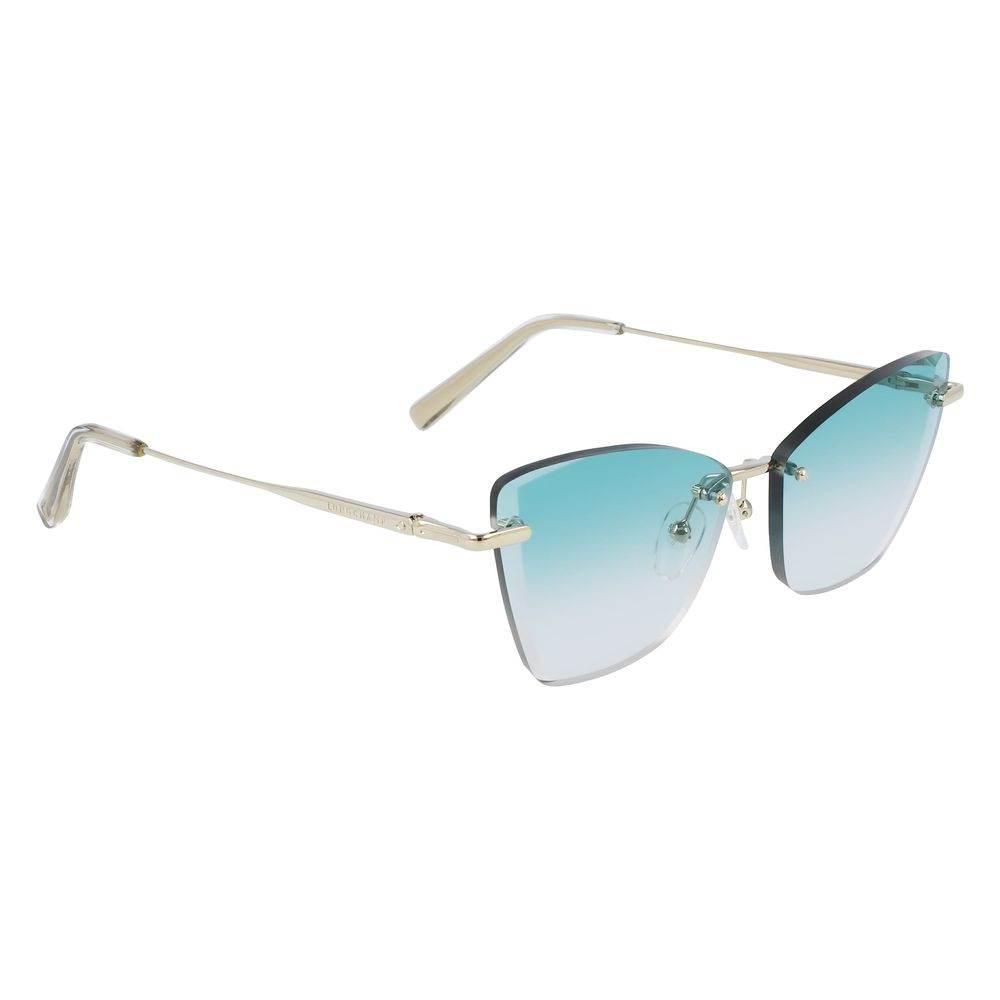 Longchamp Gold Metal Sunglasses - Hilstor