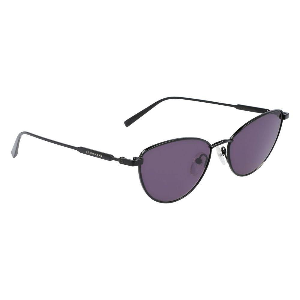 Longchamp Black Metal Sunglasses - Hilstor