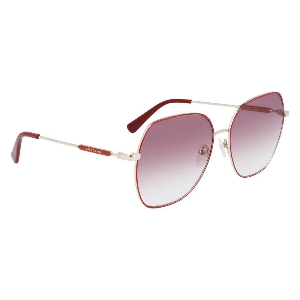 Longchamp Red Metal Sunglasses - Hilstor