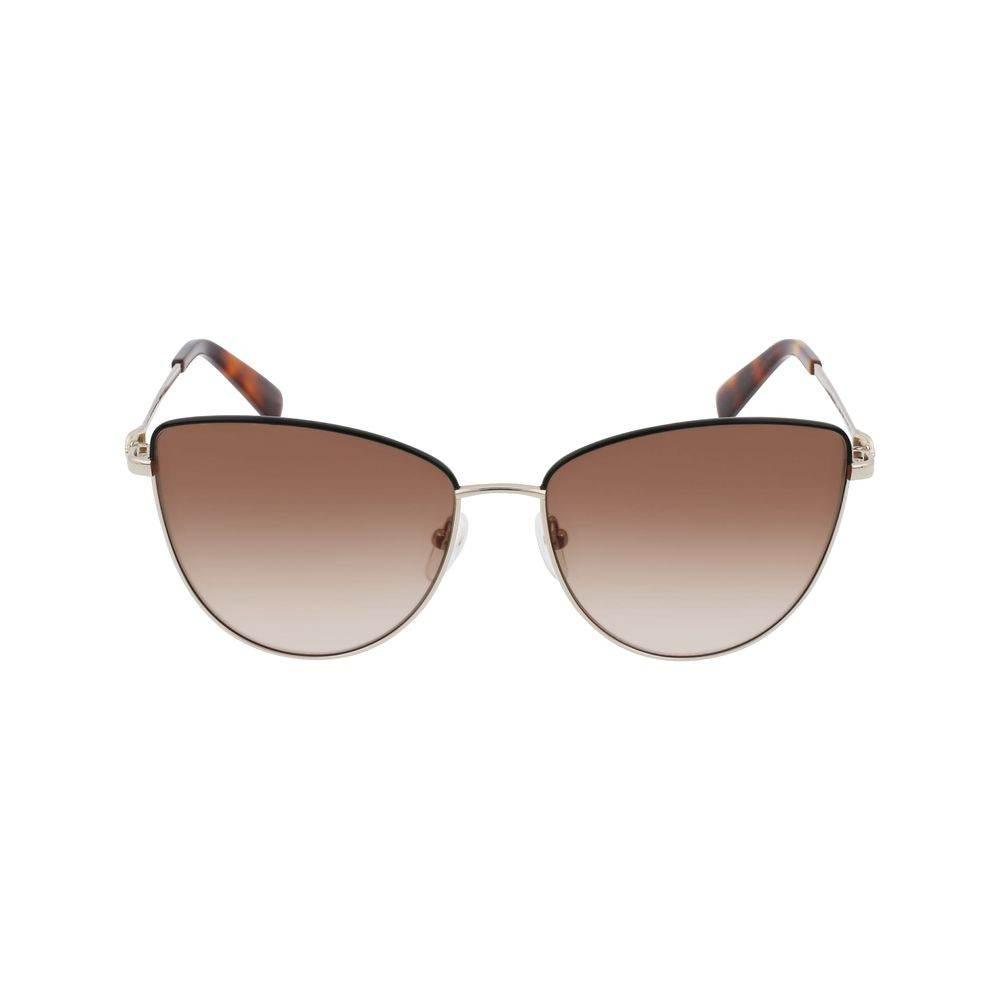 Longchamp Gold Metal Sunglasses - Hilstor