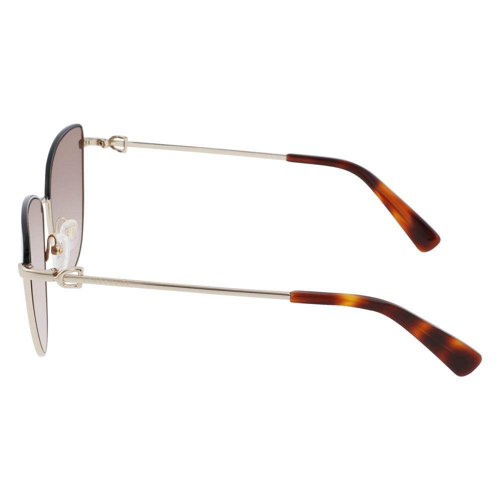 Longchamp Gold Metal Sunglasses - Hilstor