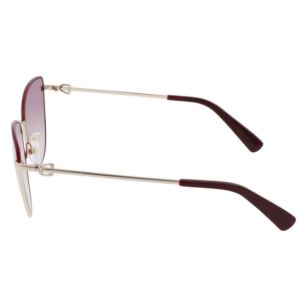 Longchamp Gold Metal Sunglasses - Hilstor