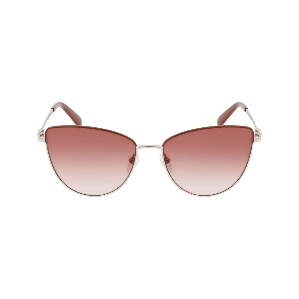 Longchamp Gold Metal Sunglasses - Hilstor