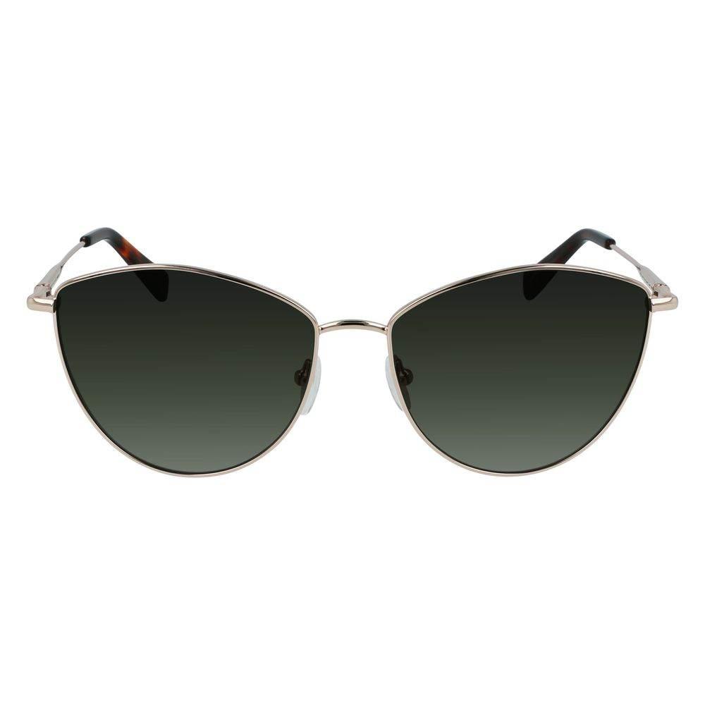 Longchamp Gold Metal Sunglasses - Hilstor