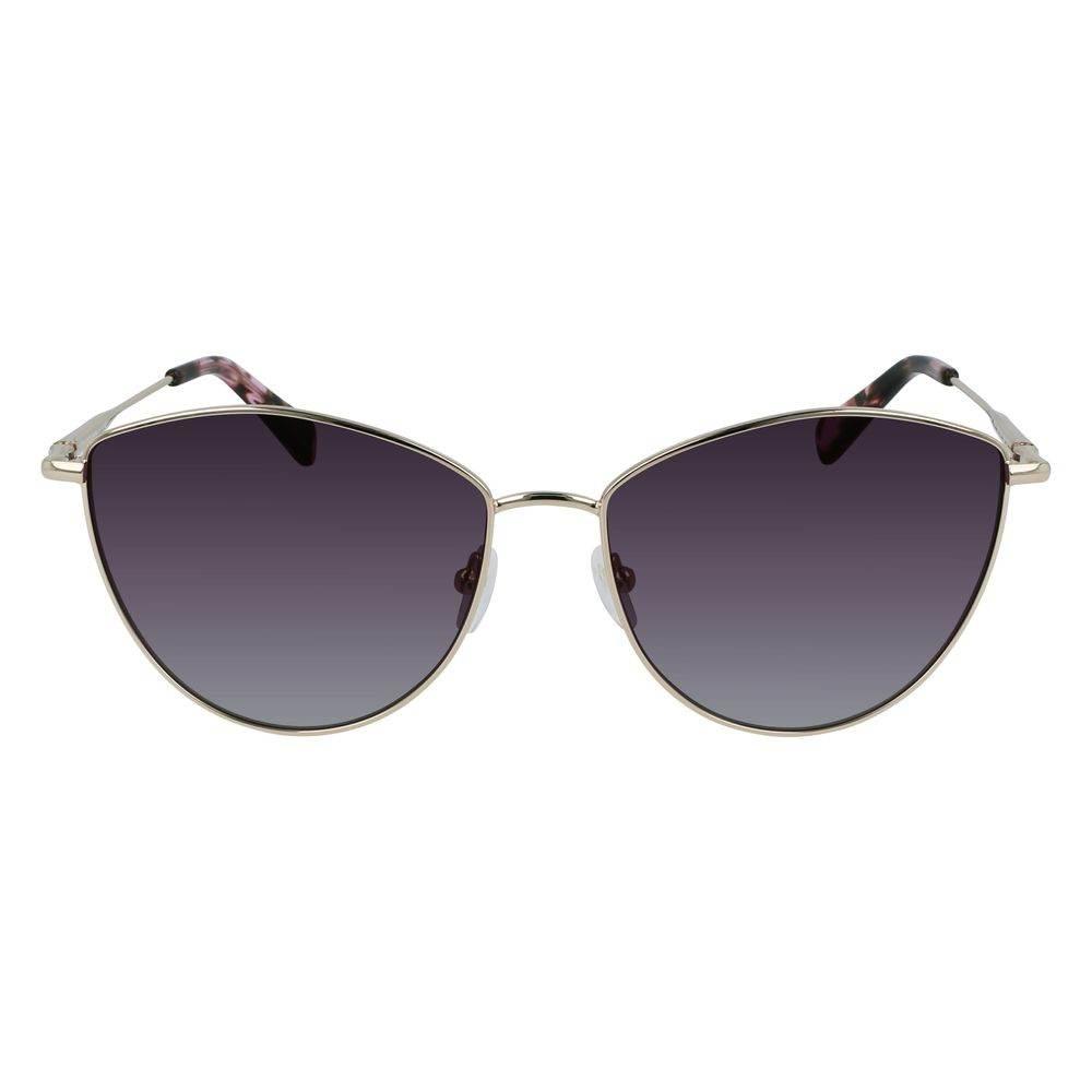 Longchamp Gold Metal Sunglasses - Hilstor