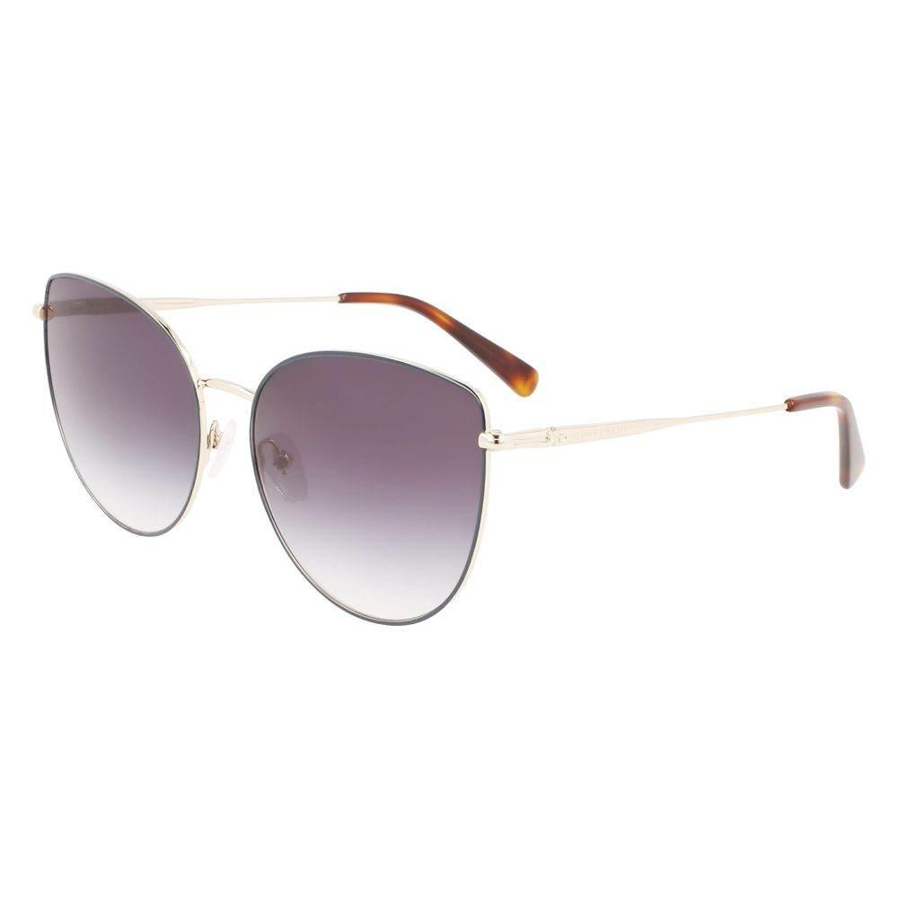 Longchamp Gold Metal Sunglasses - Hilstor