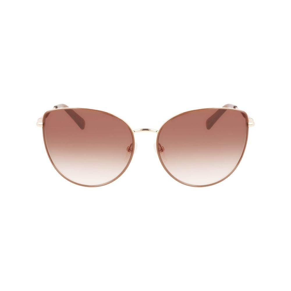 Longchamp Gold Metal Sunglasses - Hilstor