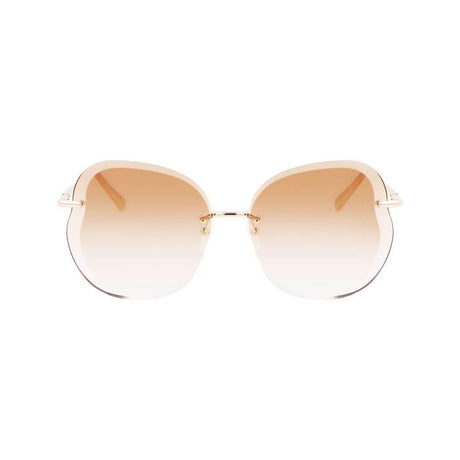 Longchamp Gold Metal Sunglasses - Hilstor