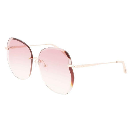 Longchamp Rose Gold Metal Sunglasses - Hilstor