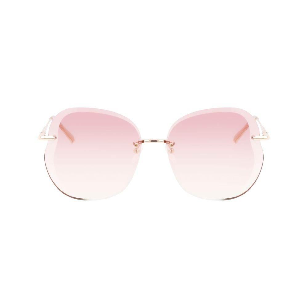 Longchamp Rose Gold Metal Sunglasses - Hilstor