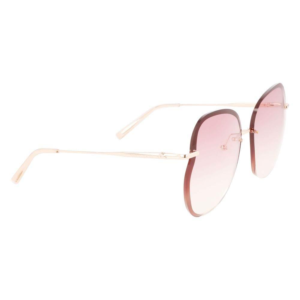 Longchamp Rose Gold Metal Sunglasses - Hilstor