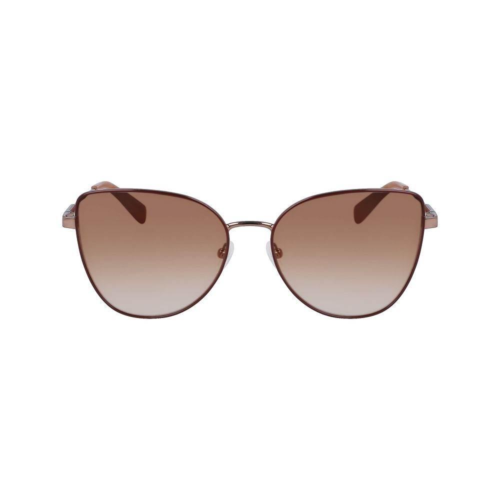 Longchamp Gold Metal Sunglasses - Hilstor