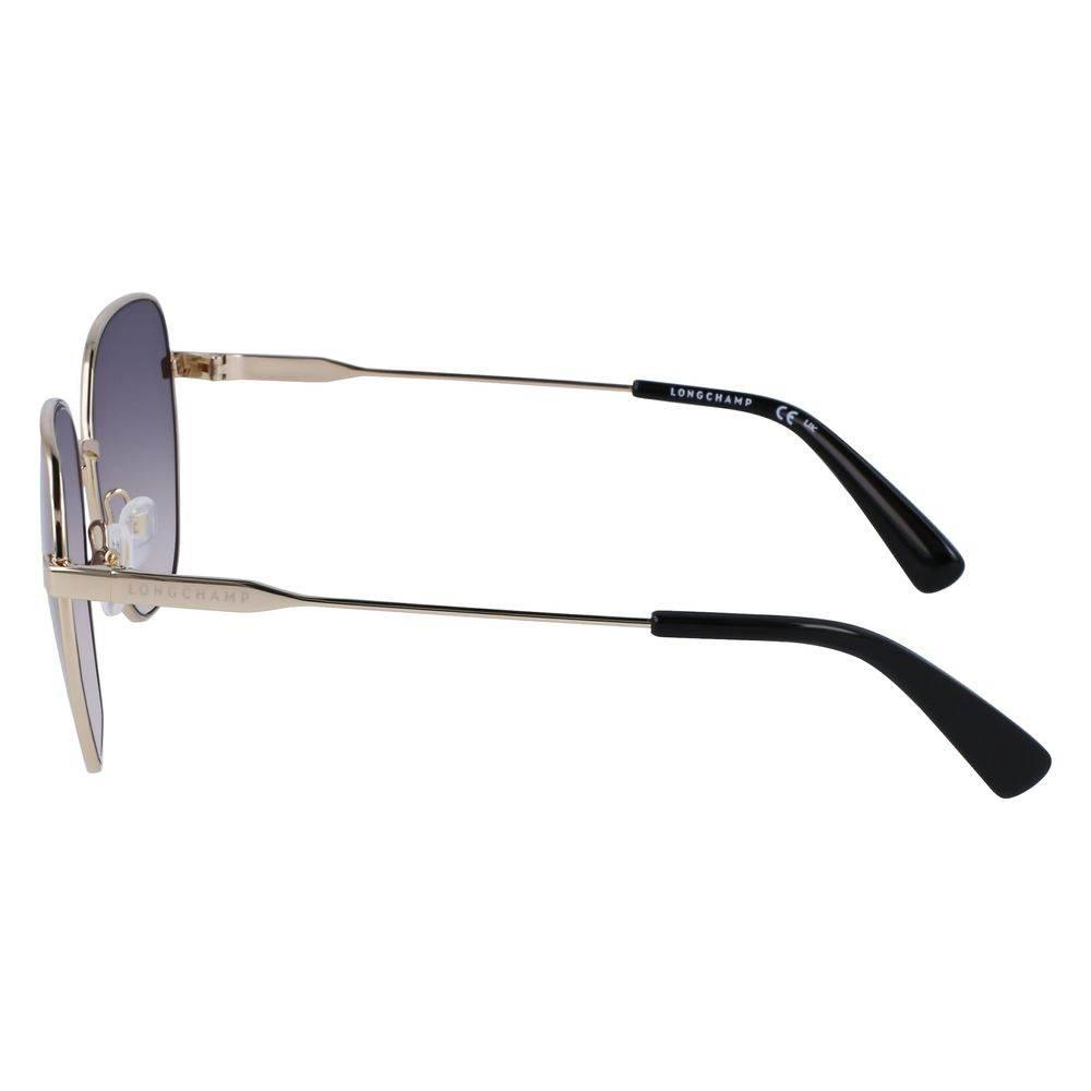 Longchamp Yellow Metal Sunglasses - Hilstor