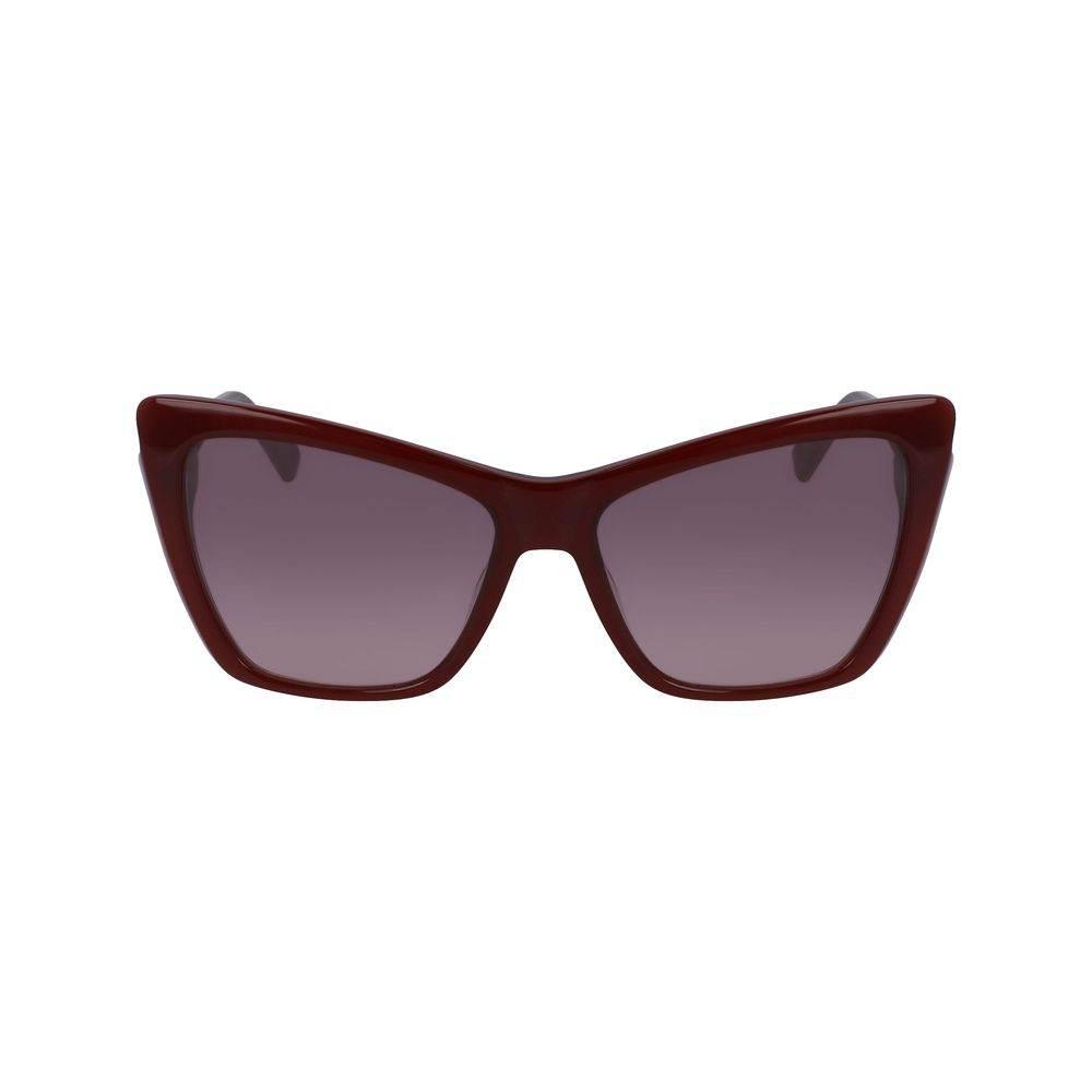 Longchamp Red Acetate Sunglasses - Hilstor