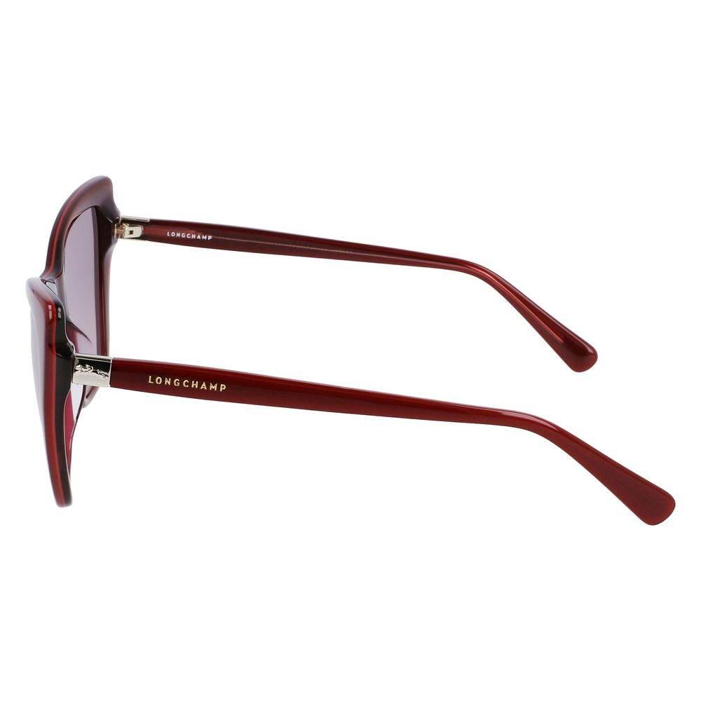 Longchamp Red Acetate Sunglasses - Hilstor