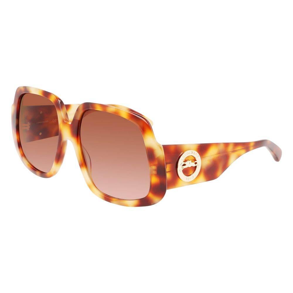 Longchamp Brown Haircalf Sunglasses - Hilstor