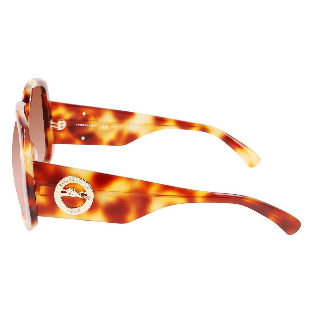 Longchamp Brown Haircalf Sunglasses - Hilstor