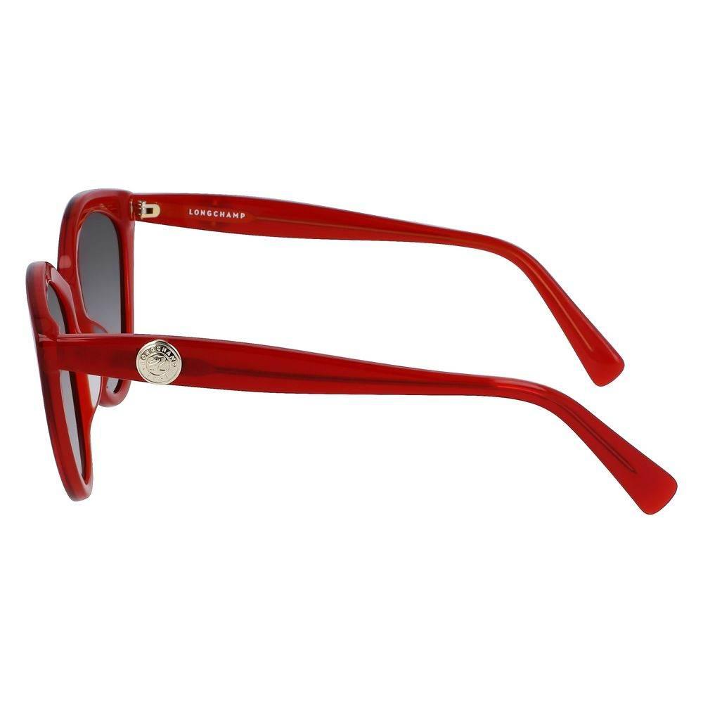Longchamp Red Acetate Sunglasses - Hilstor