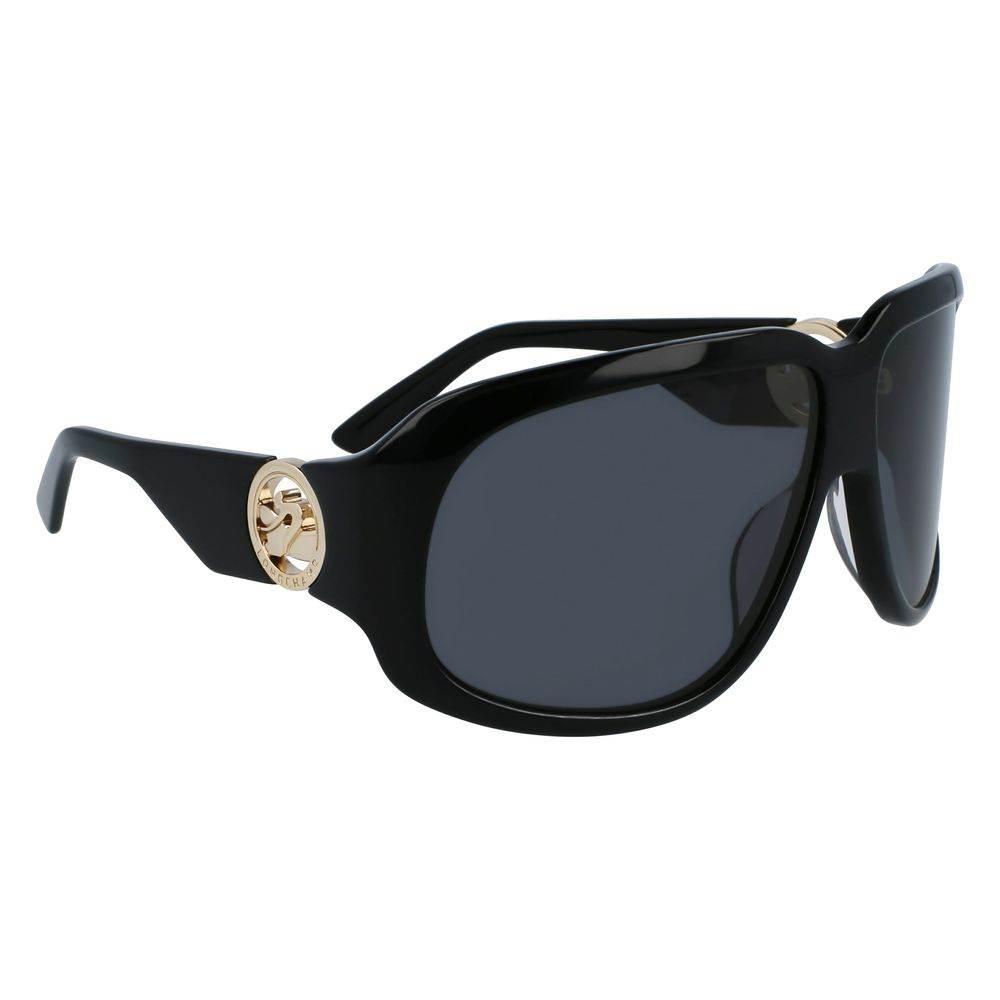 Longchamp Black Acetate Sunglasses - Hilstor
