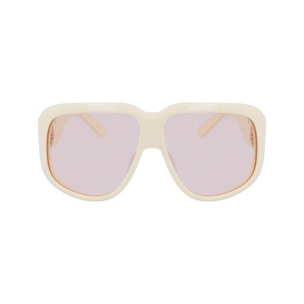 Longchamp White Acetate Sunglasses - Hilstor