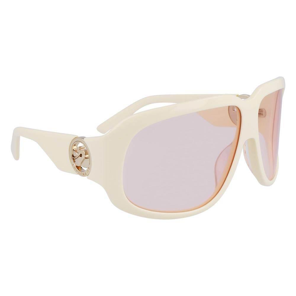 Longchamp White Acetate Sunglasses - Hilstor