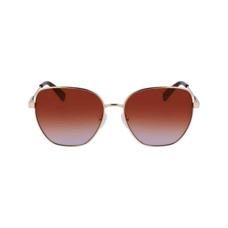 Longchamp Gold Metal Sunglasses - Hilstor