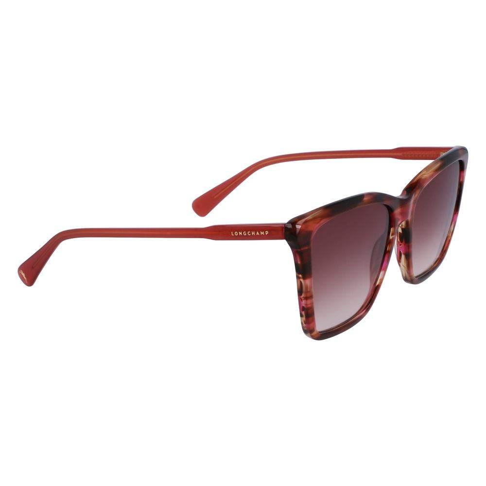 Longchamp Red Acetate Sunglasses - Hilstor