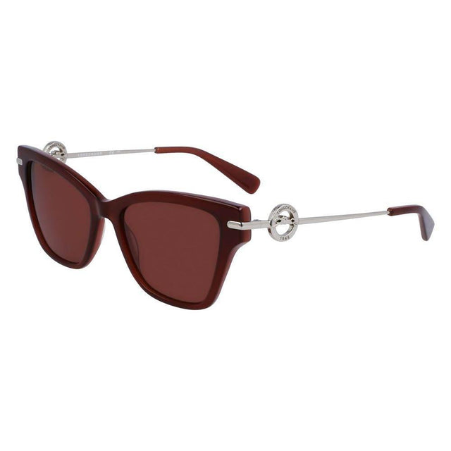 Longchamp Brown Haircalf Sunglasses - Hilstor