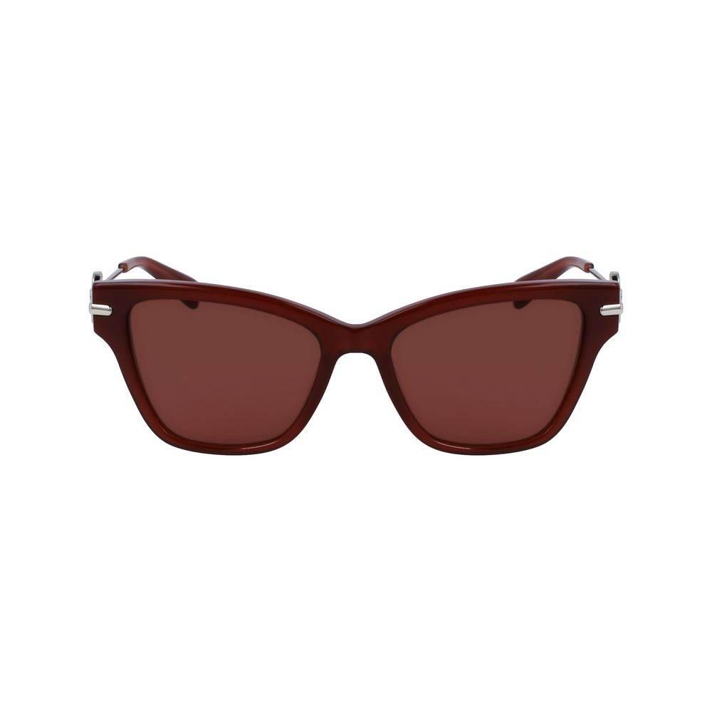 Longchamp Brown Haircalf Sunglasses - Hilstor